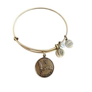 Alex and Ani Gold Pisces Zodiac Bracelet